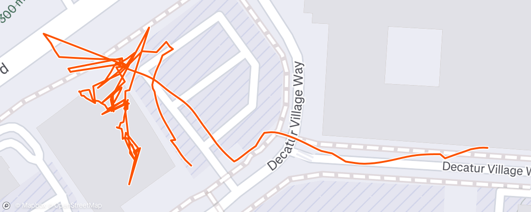Map of the activity, Evening Walk