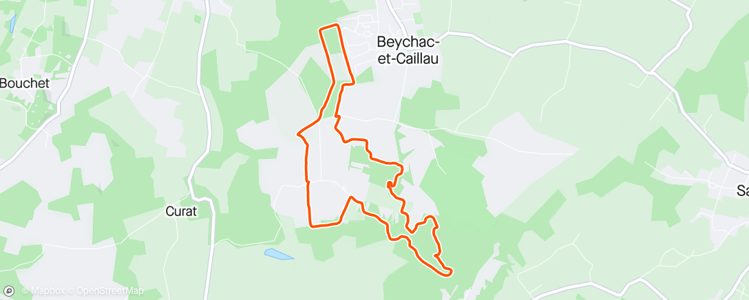Map of the activity, P'tit trail du mardi midi