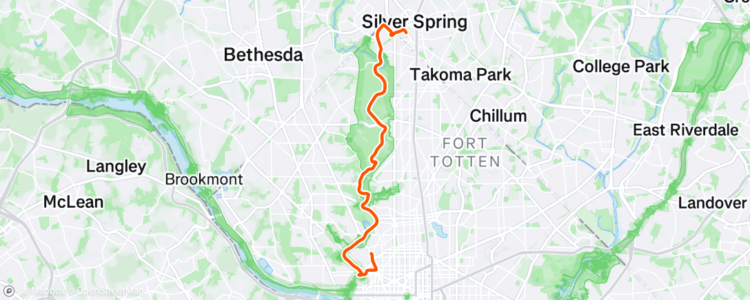 Map of the activity, Afternoon Ride