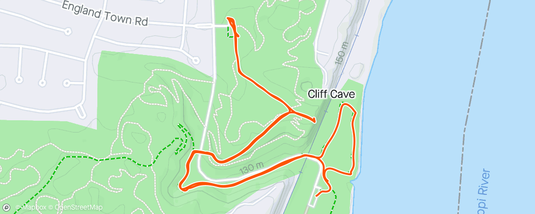 Карта физической активности (☀️ Cliff Cave Park walk with Emily)