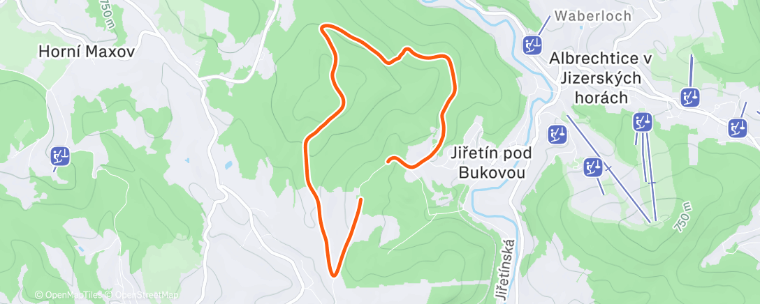 Карта физической активности (Průzkum terénu night version)