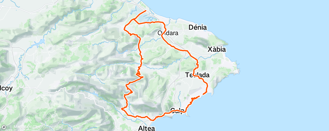 Map of the activity, Morning Ride