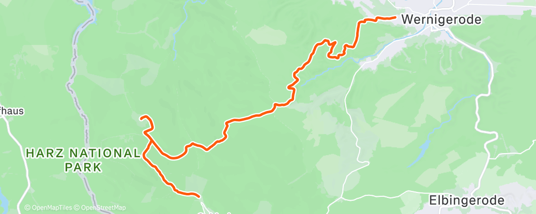 Map of the activity, Nachtwanderung