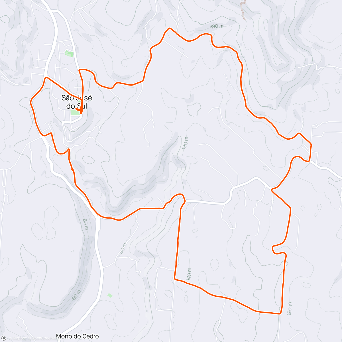 Map of the activity, 2°Pedal Gutes Fest