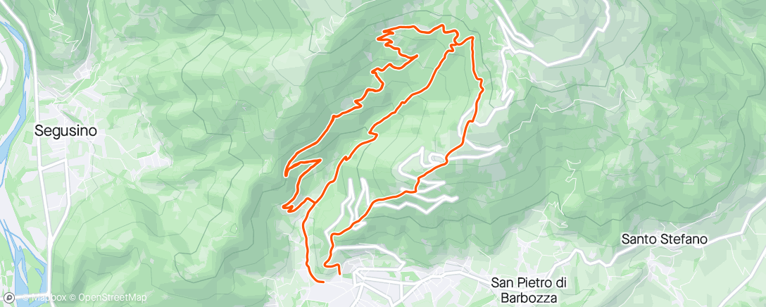Mapa da atividade, Sessione di e-mountain biking pomeridiana