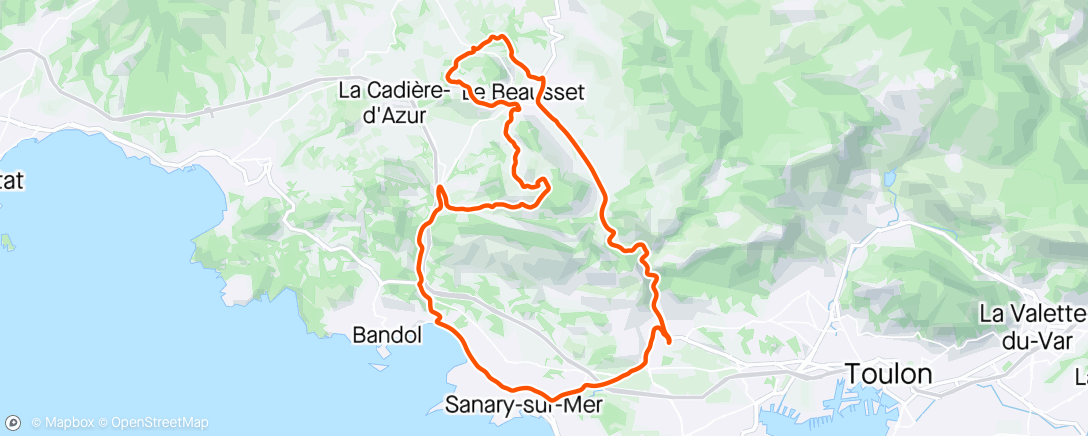 Map of the activity, Une petite sortie avant la croisière...