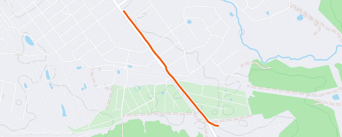 Map of the activity, Morning Run