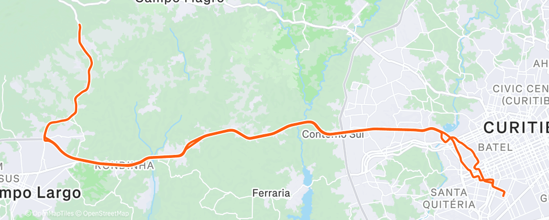 Карта физической активности (Pedalada matinal)