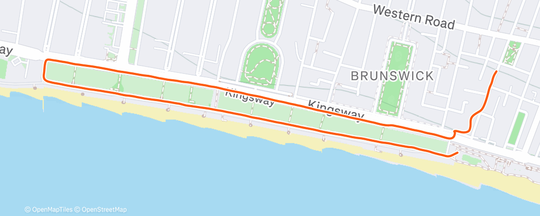 Map of the activity, Lunch Run