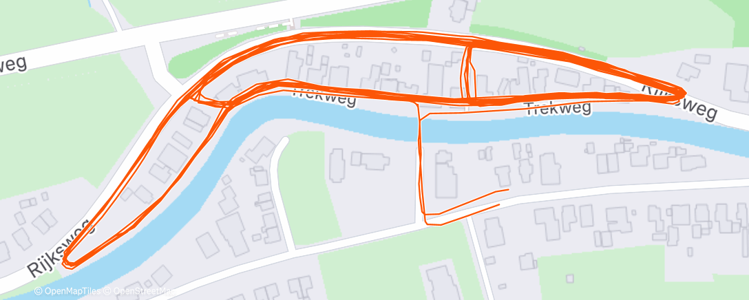 Map of the activity, Driestegenloop