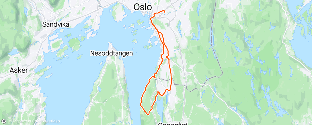 Map of the activity, Oslo Dawn Patrol