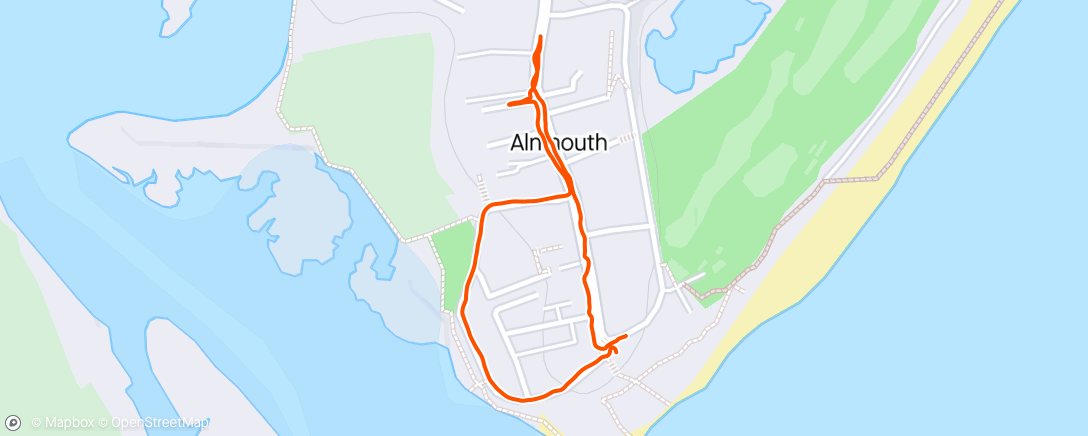 Karte der Aktivität „Short Alnmouth Walk”