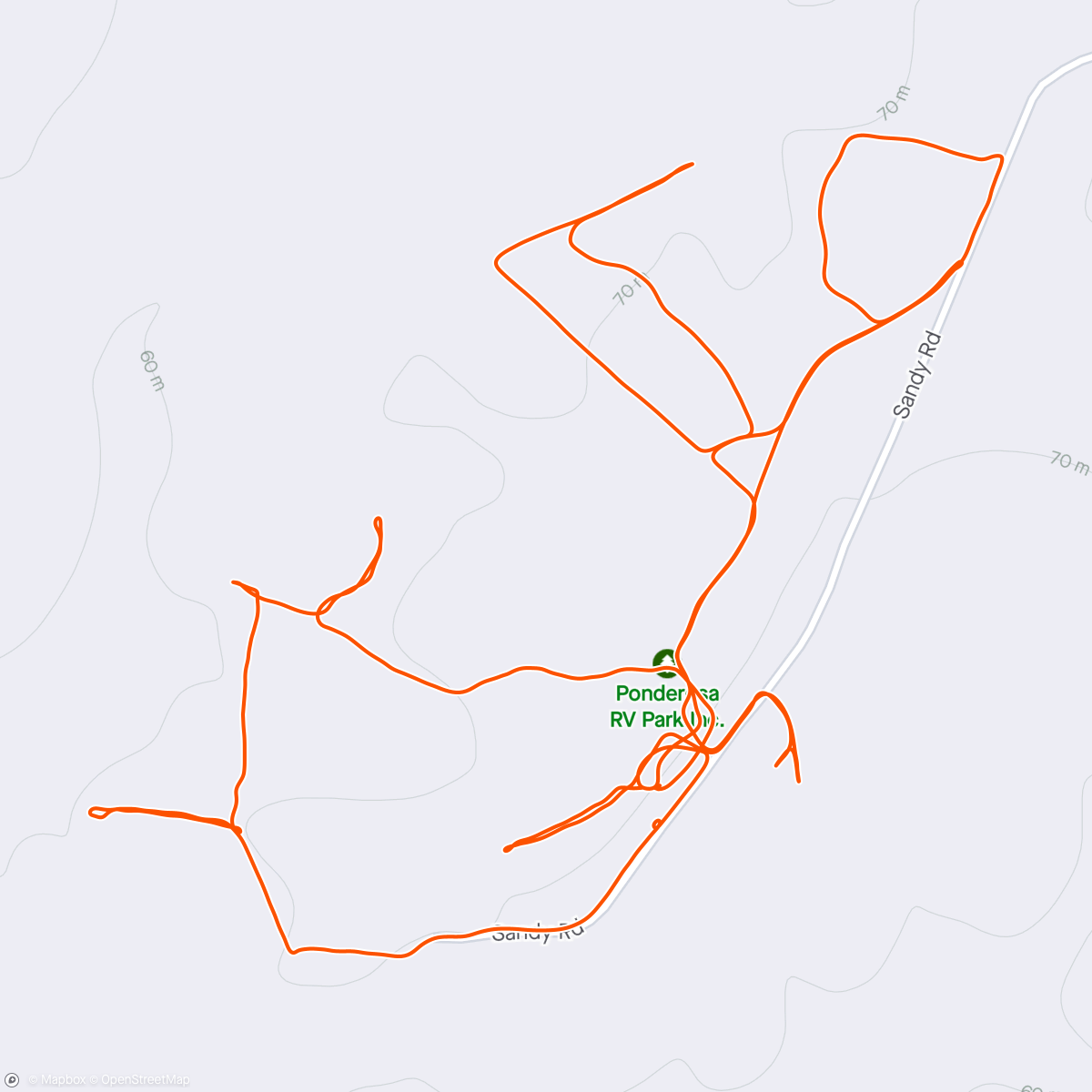Карта физической активности (Afternoon Mt Bike Ride)