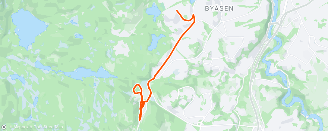 Map of the activity, Morning Nordic Ski