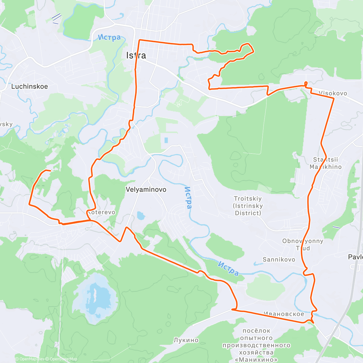Map of the activity, Once upon an evening / Дело было вечером