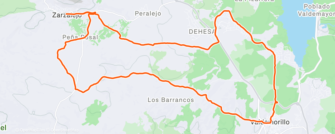 Map of the activity, Morning Ride