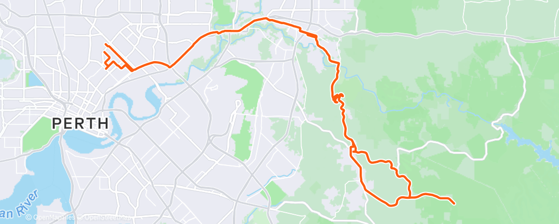 Map of the activity, Morning Ride
