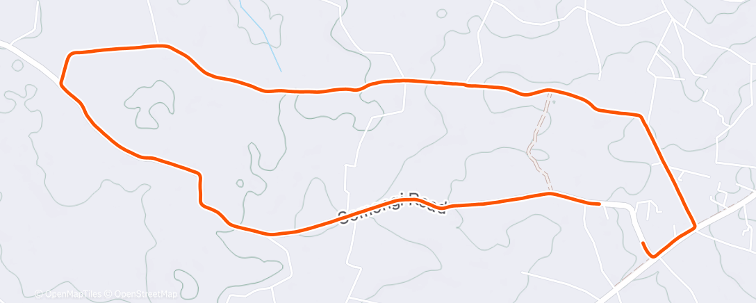 Carte de l'activité Afternoon Run