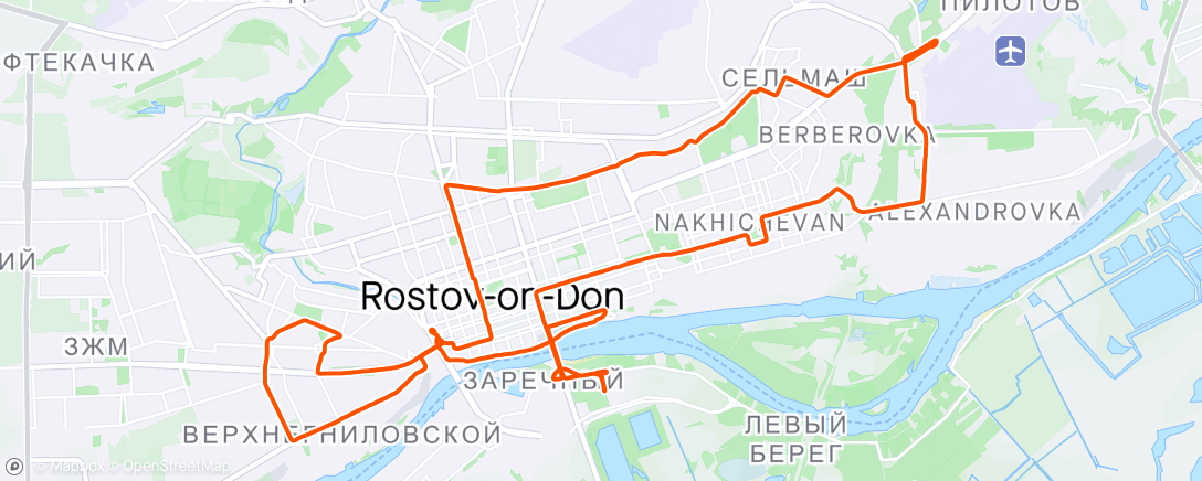 Kaart van de activiteit “Ростовское кольцо”