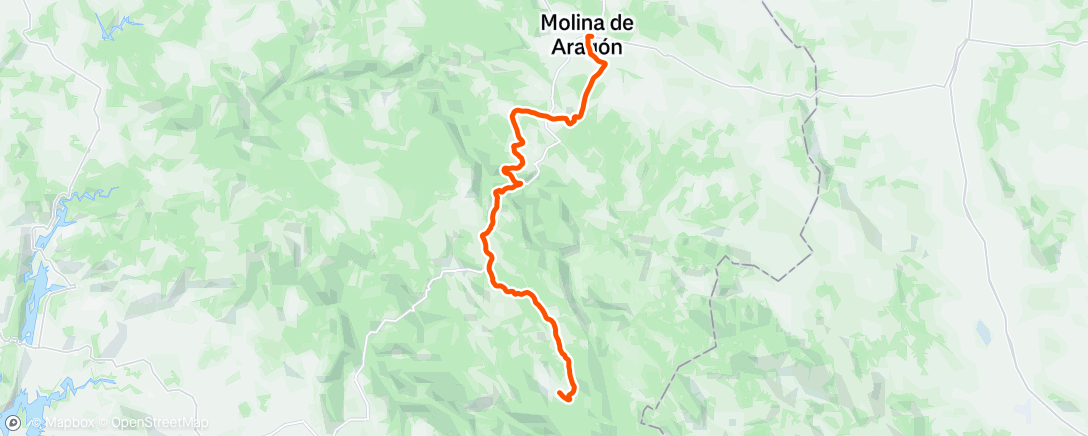 Map of the activity, Montanas vacias day 5. back on route, but the rest is equally beautiful