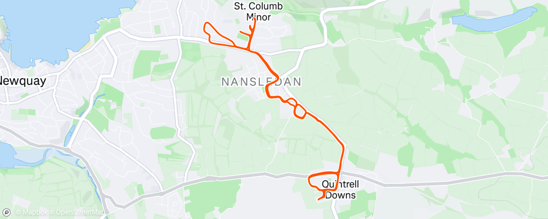 Map of the activity, Squally Run 💨 💨
