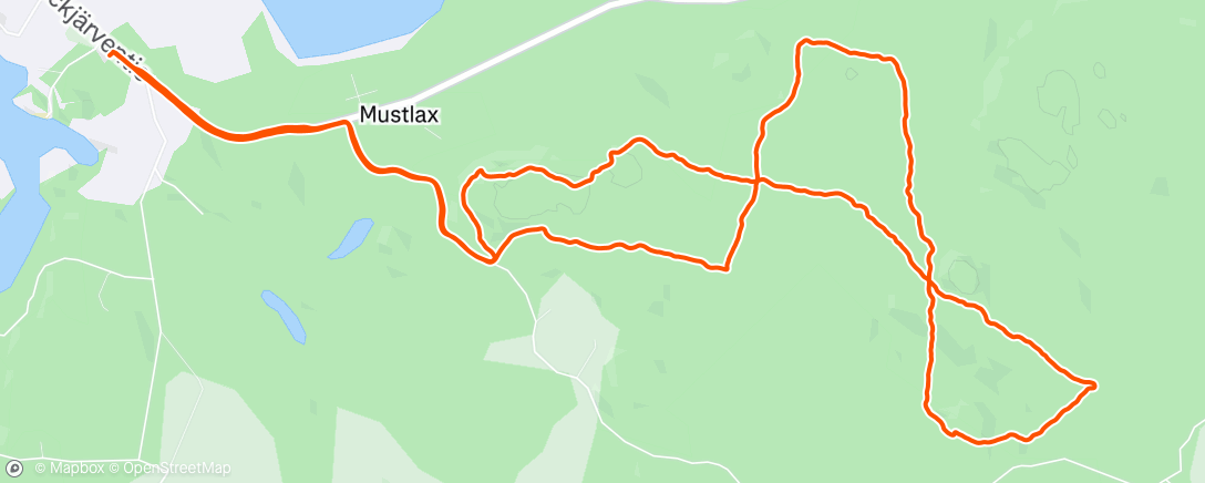 Map of the activity, Lunch Run