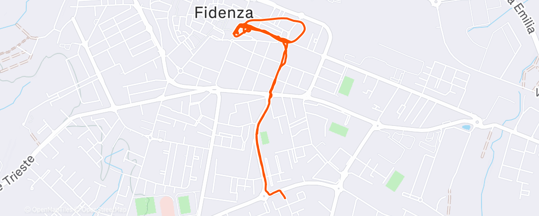 Карта физической активности (Pedalata mattutina)