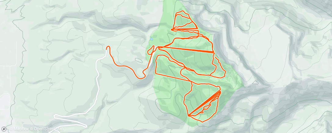 Map of the activity, Morning Alpine Ski