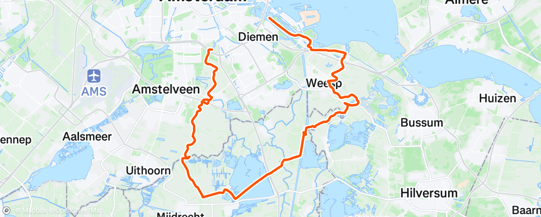 Map of the activity, Baambrugse Zuwe