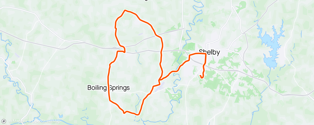 Map of the activity, Afternoon Ride - SS