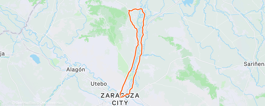 Map of the activity, Morning Ride