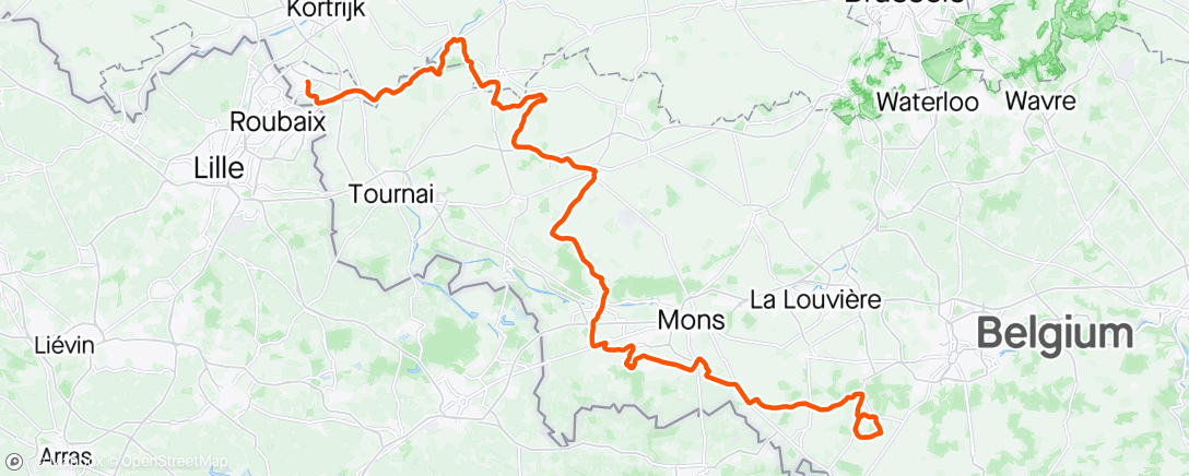 Map of the activity, Tour de Wallonie 🇧🇪 #5