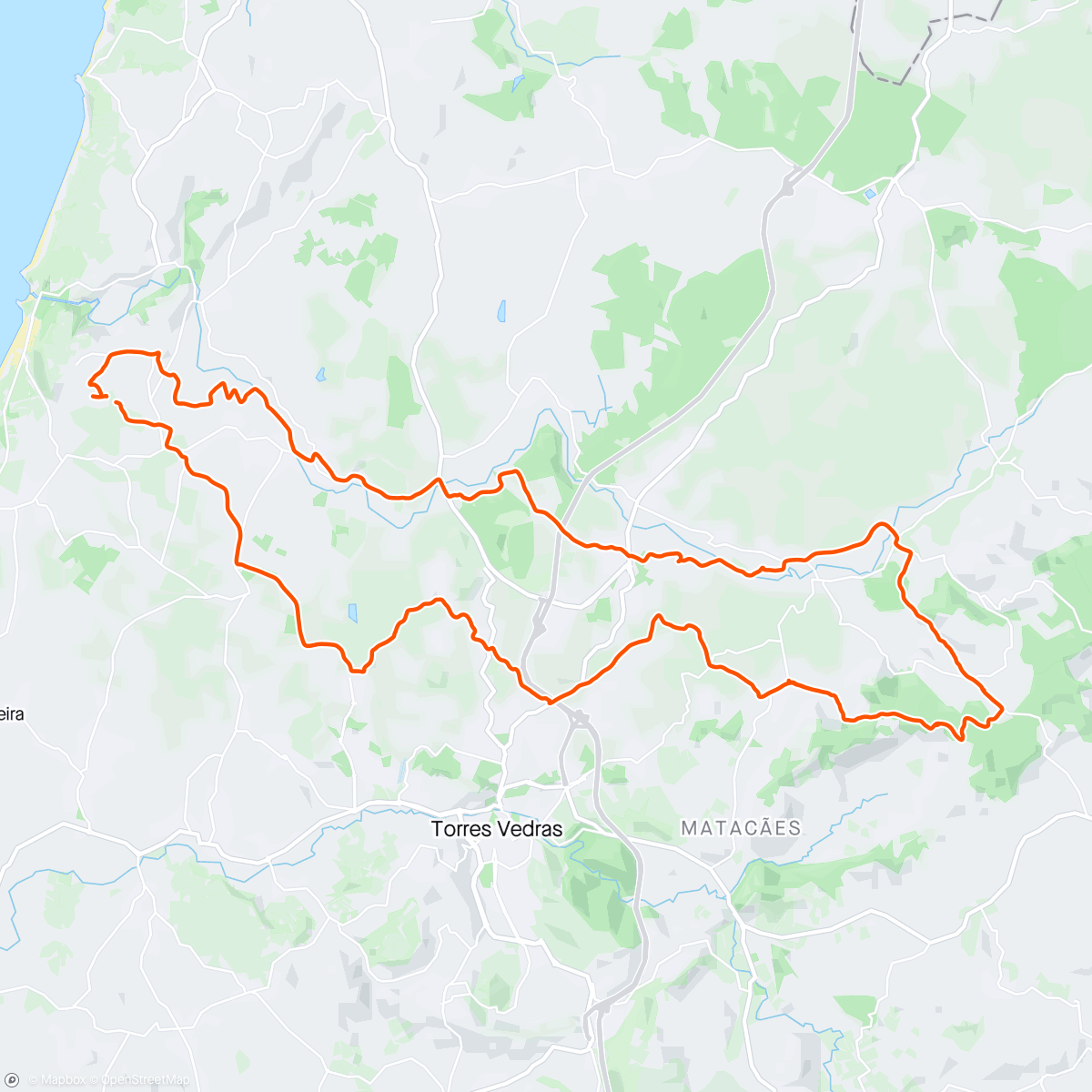 Map of the activity, Volta de bicicleta elétrica matinal