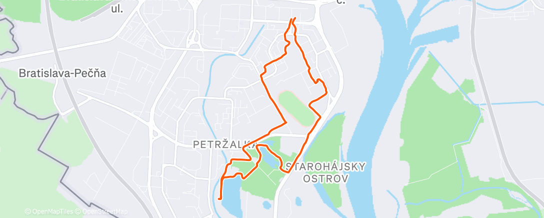 Map of the activity, Medzi zemiakovým šalátom a kapustnicou 🚶☝️