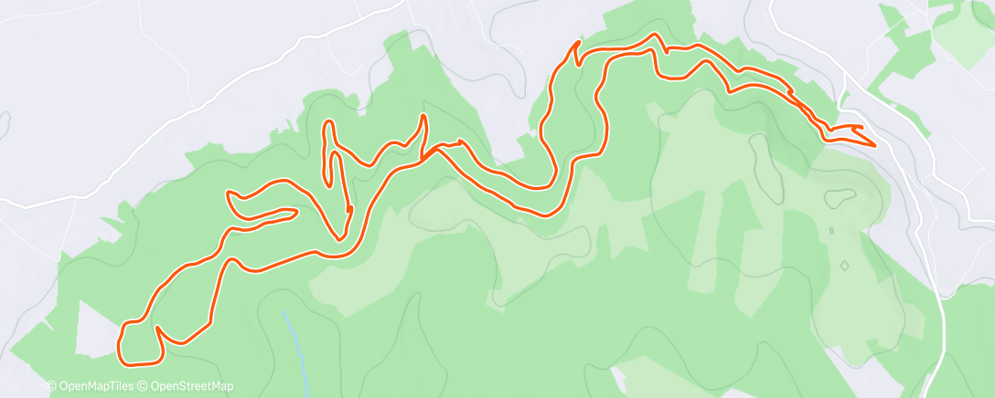 Map of the activity, Trails with Timo