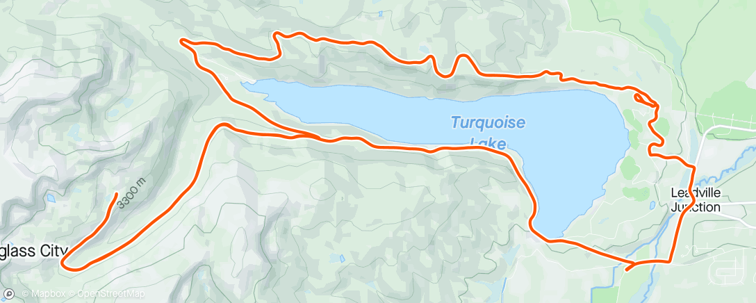 Map of the activity, Turquoise Lake and Hagerman Pass Roads