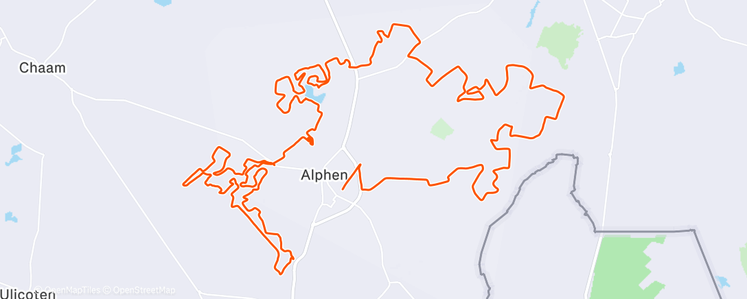 Map of the activity, Vtt Alphen ☀️ met de bostrekker