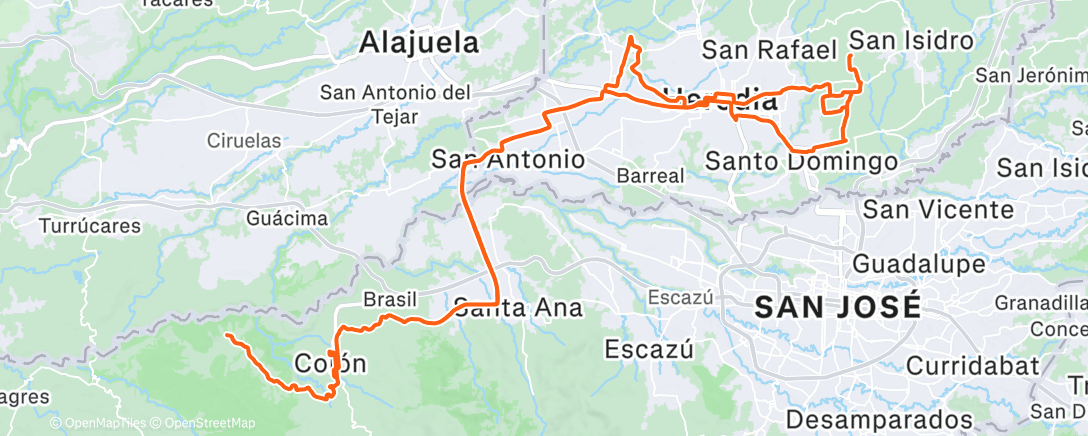 Карта физической активности (Morning Ride up& down grvl)