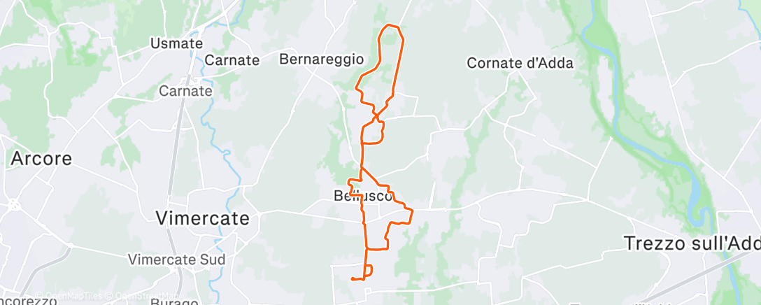 Карта физической активности (Corsa mattutina)