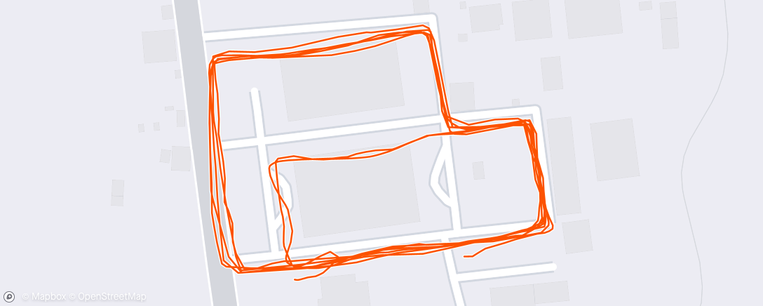 Map of the activity, Afternoon Run