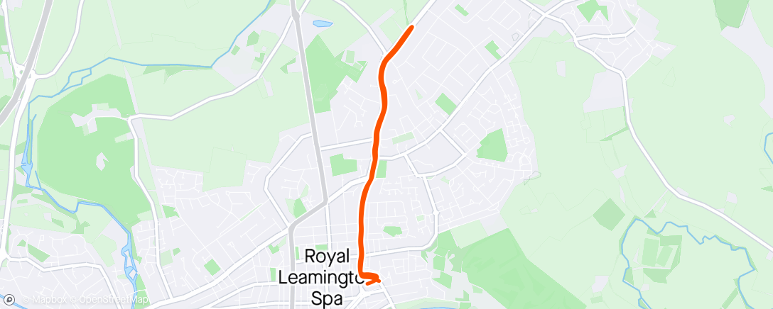 Map of the activity, Evening Run 🏃🏻‍♂️