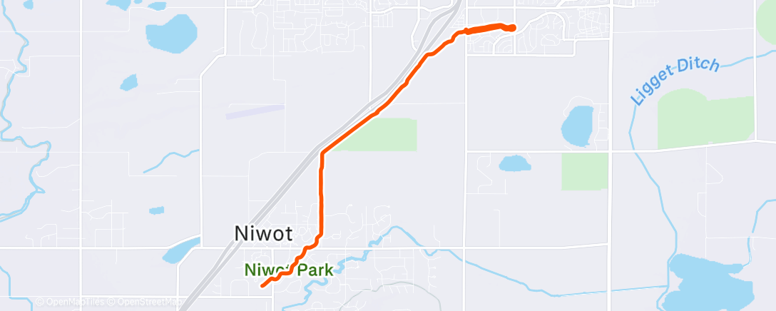 Map of the activity, Great run to cap off the year