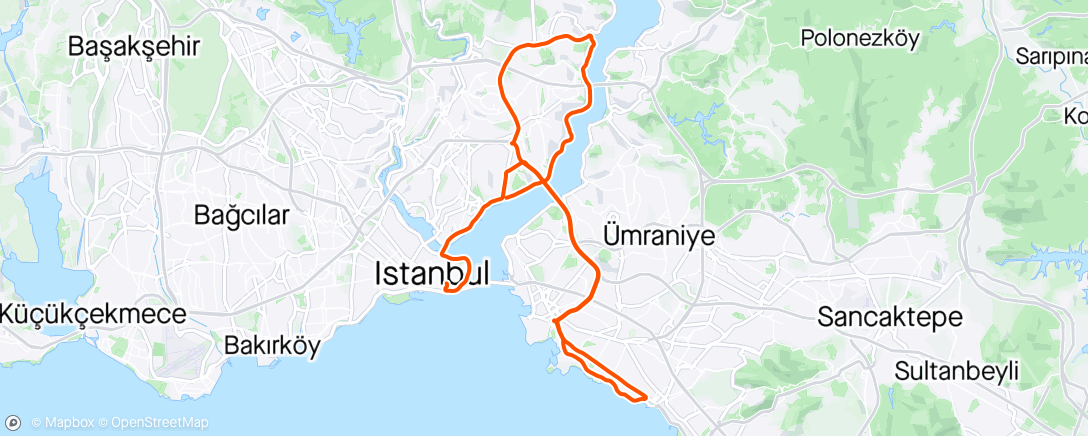 Mapa da atividade, Ronde van Turkije etappe 8