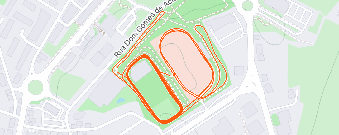 Map of the activity, Morning Run