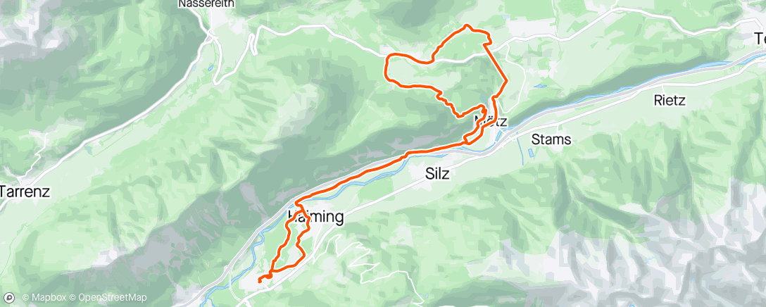 Karte der Aktivität „Mountainbike-Fahrt am Nachmittag”