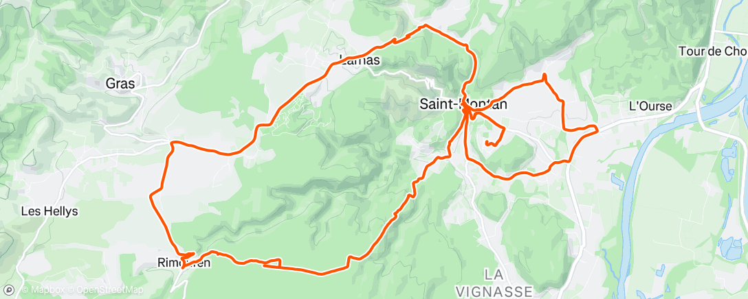 アクティビティ「VTT - L'AXS qui lâche au bout de 15 bornes 🖕」の地図