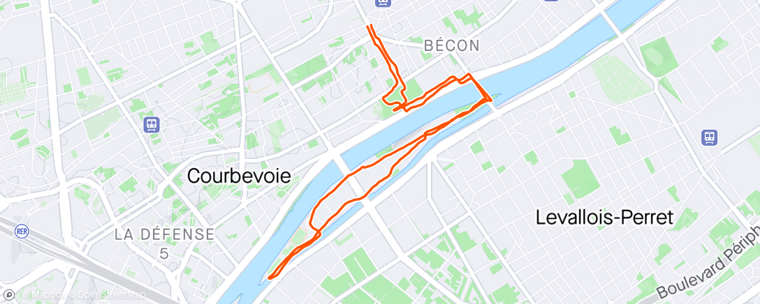 Map of the activity, Footing « dynamique » 😁