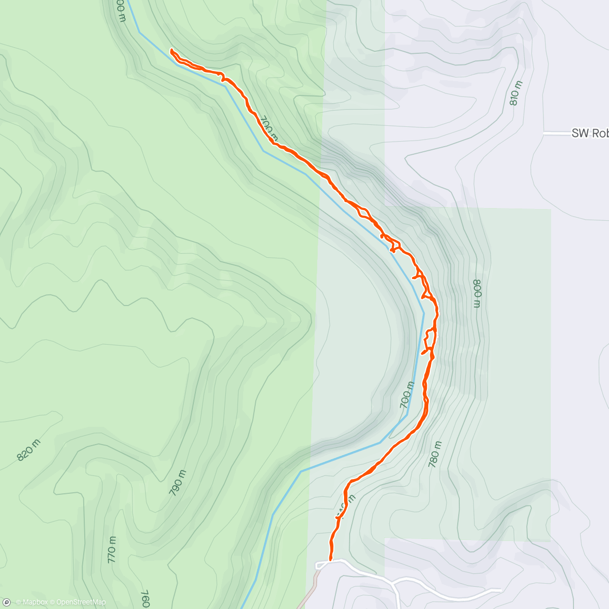 Map of the activity, Steelhead Falls