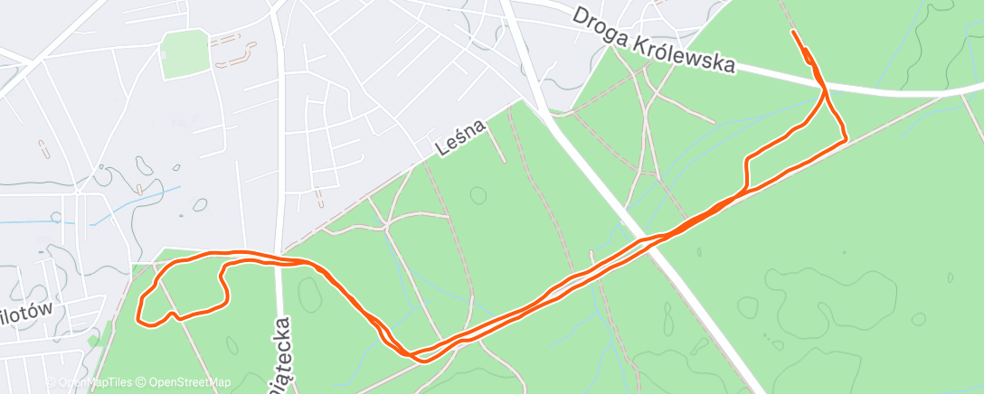 Map of the activity, Morning Run