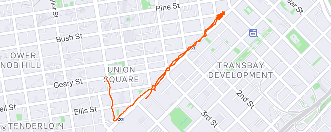 Map of the activity, Coffee walking post surgeon checkin